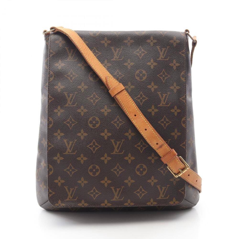 Louis Vuitton Canvas Leather Musette Bag Brown Shoulder Monogram - Picture 2 of 12